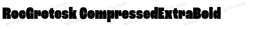RocGrotesk CompressedExtraBold字体转换